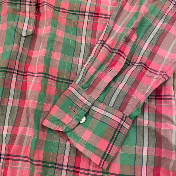 NWT J Crew Classic-fit popover in crinkle plaid, size 10 - Picture 6 of 10